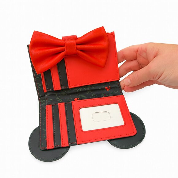 🎄 Loungefly Disney Minnie Mouse Holiday Holly Wallet – NWT 🎄 - Picture 3 of 3